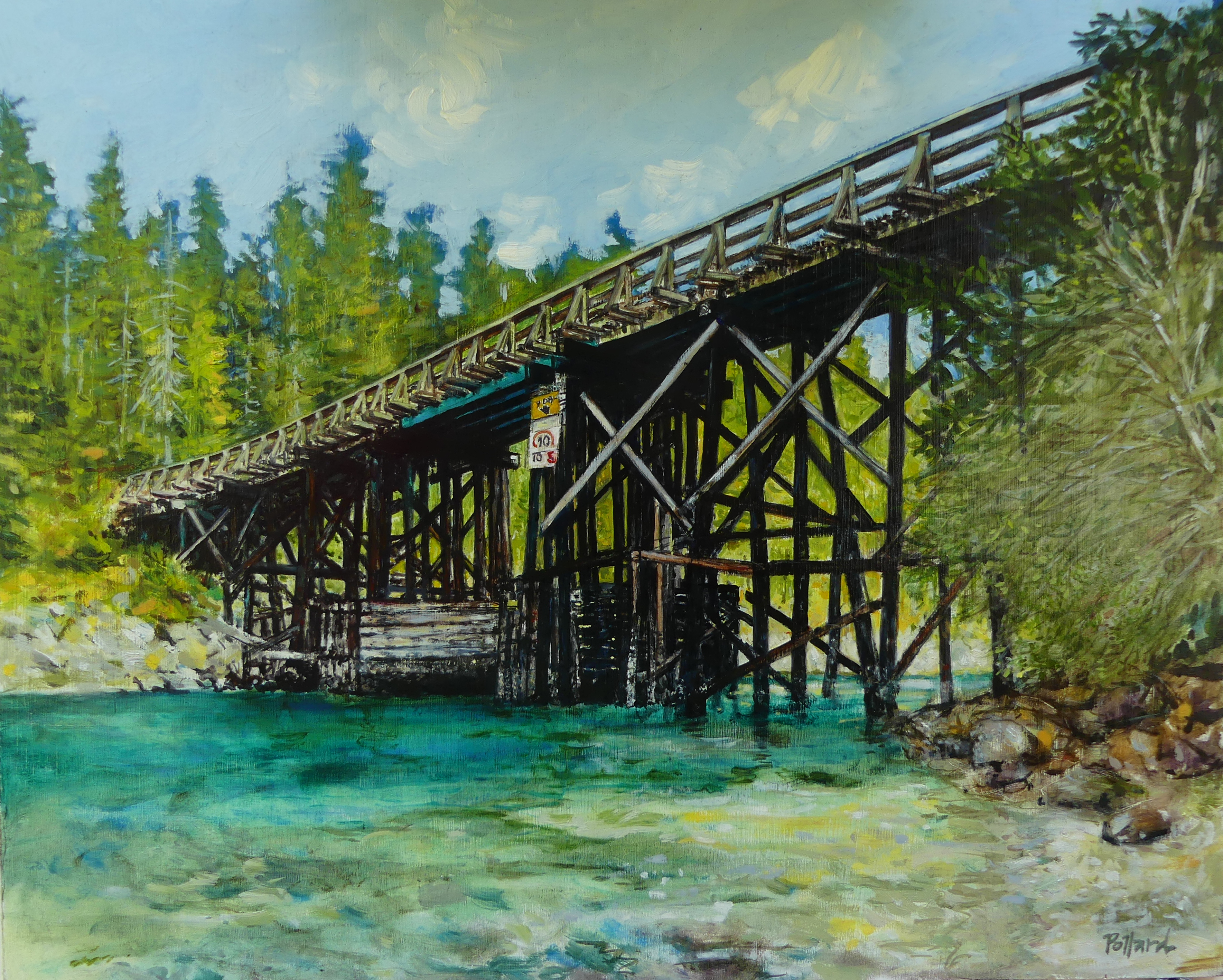 The Bridge | Landscape Paintings | Kim Pollard | Canadian Artist | Pender Island | British Columbia