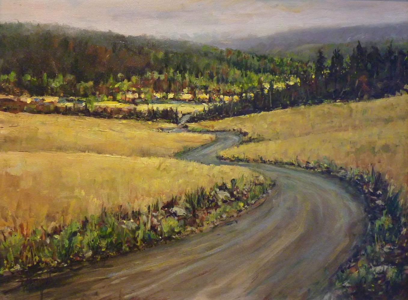 grasslands | Landscapes of British Columbia | Artist painter Kim Pollard | Canada | Pacific Northwest