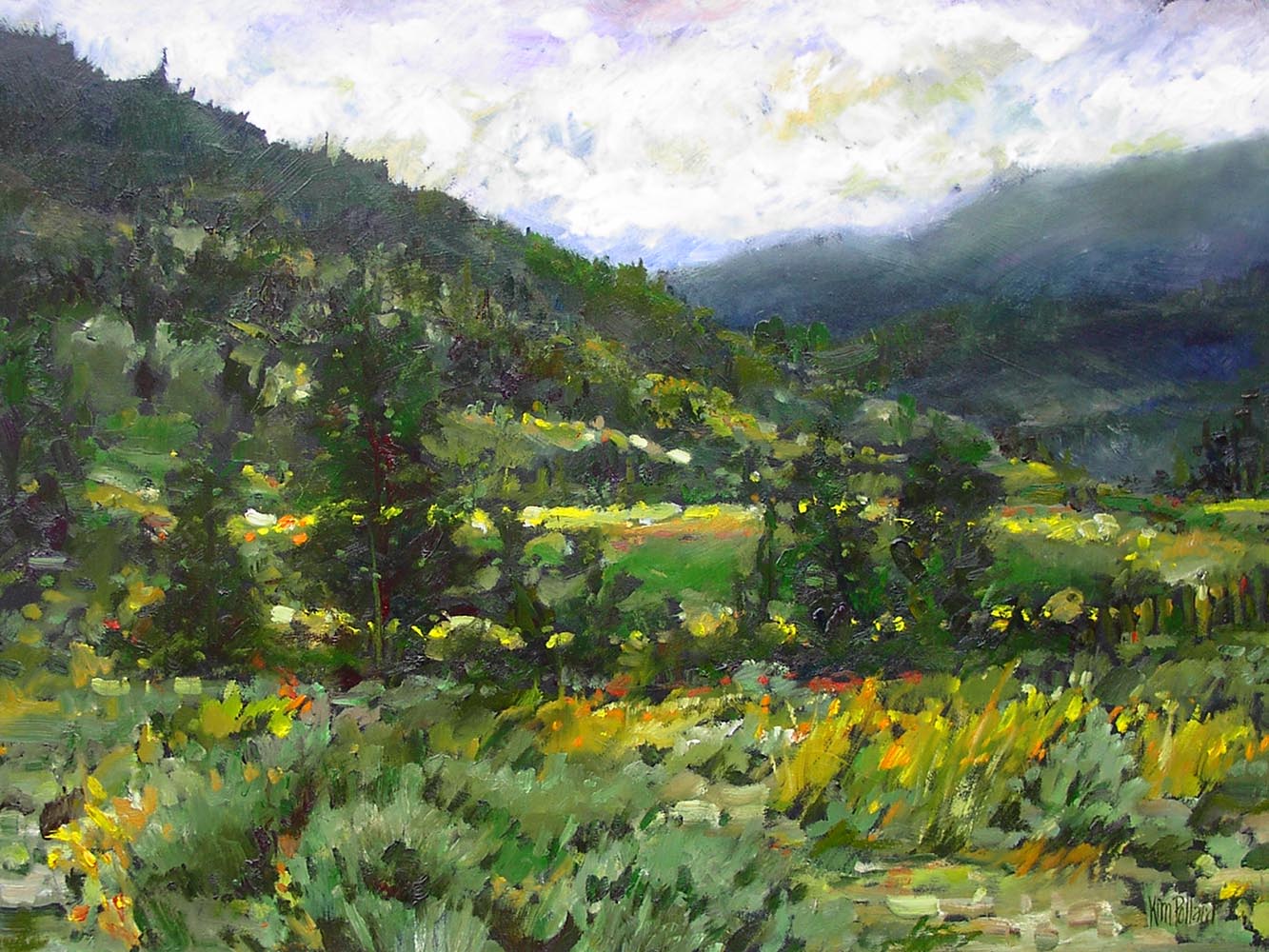 sage meadow | Landscapes of British Columbia | Artist painter Kim Pollard | Canada | Pacific Northwest