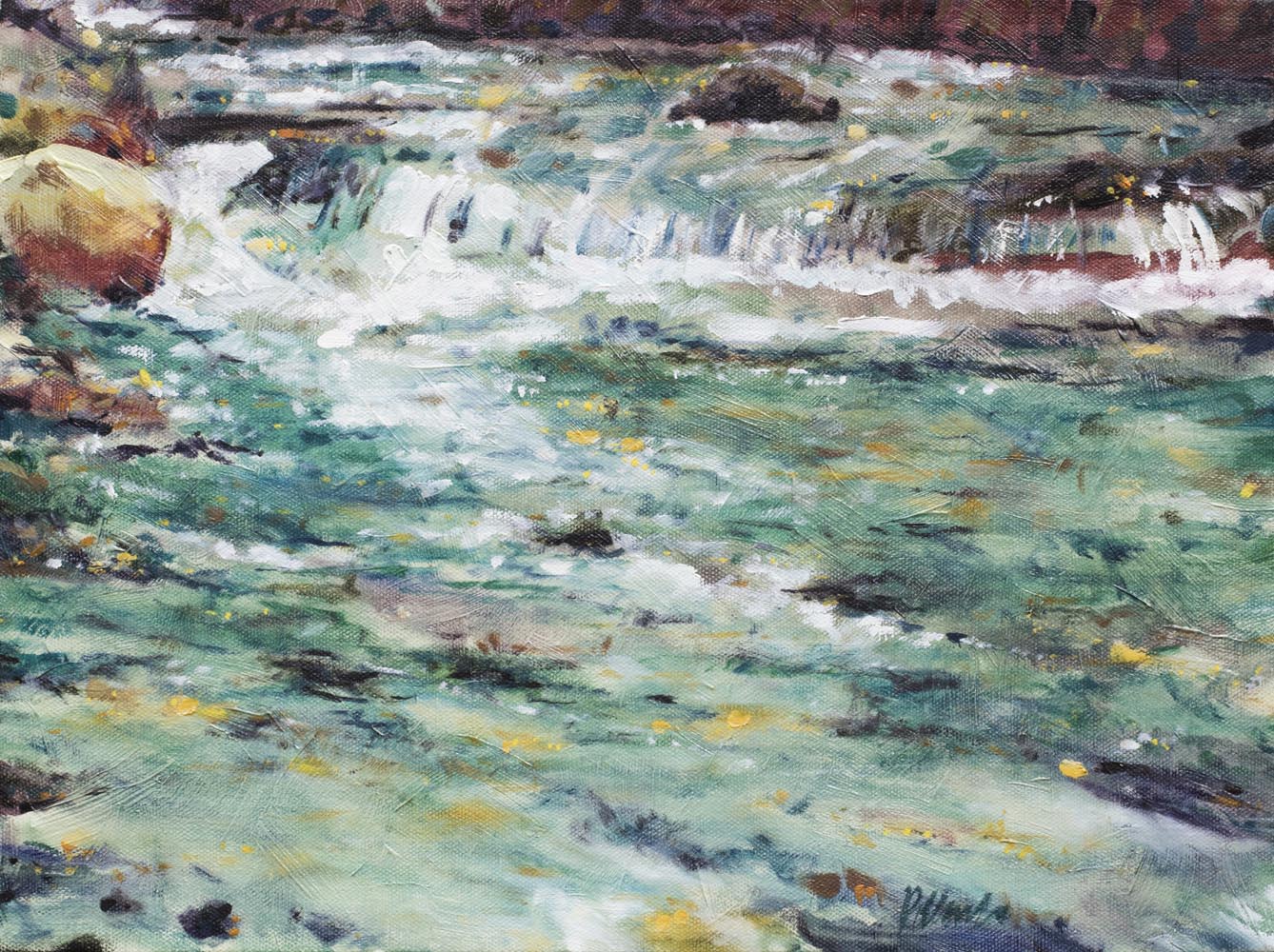 the stream | Landscapes of British Columbia | Artist painter Kim Pollard | Canada | Pacific Northwest