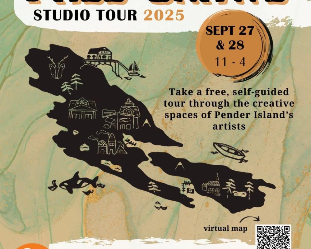2025 Pender Island Fall Crawl Poster - Kim Pollard Studio/Gallery 