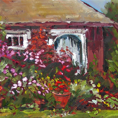 Beach Cottage 2 | Landscape Paintings | Kim Pollard | Canadian | Artist | Landscape Painting | Plein Air 