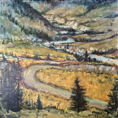 Farwell Canyon | Landscape Paintings | Kim Pollard | Canadian Artist | British Columbia | Cariboo Chilcotin