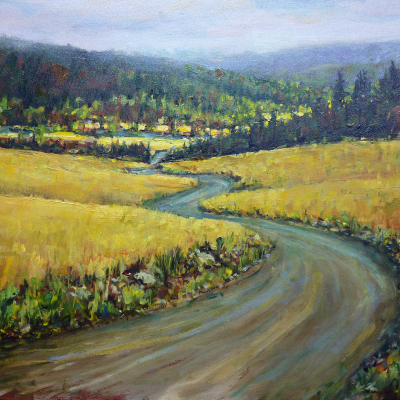 Grasslands | Landscape Paintings | Kim Pollard | Canadian Artist | British Columbia | Douglas Lake Ranch