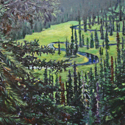 Baker Lake Meadow | Landscape Paintings | Kim Pollard | Canadian Artist | British Columbia