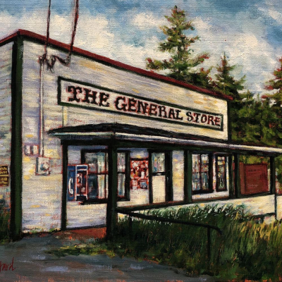 The General Store, Pender Island is of the old historical Port Washington Store before it was taken down. 