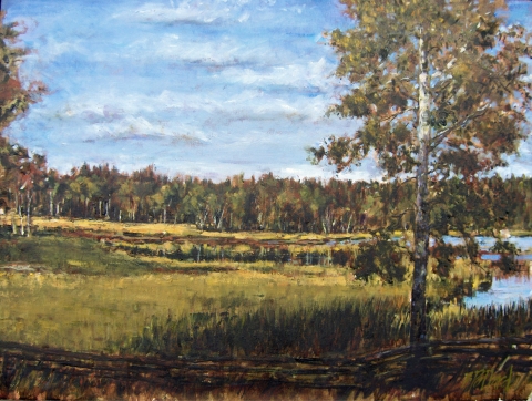 Cariboo Afternoon | Landscape Painting | Kim Pollard | Canadian Artist | British Columbia | Cariboo