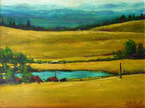 Over The Hill | Landscape Paintings | Kim Pollard | Canadian Artist | British Columbia | Douglas Lake Ranch