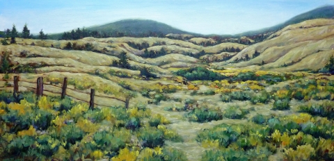 Sagebrush and Time | Landscape Paintings | Kim Pollard | Canadian Artist | British Columbia | Douglas Lake Ranch