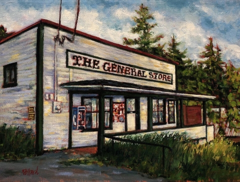 The General Store, Pender Island | Landscape Paintings | Kim Pollard | Canadian Artist | Pender Island