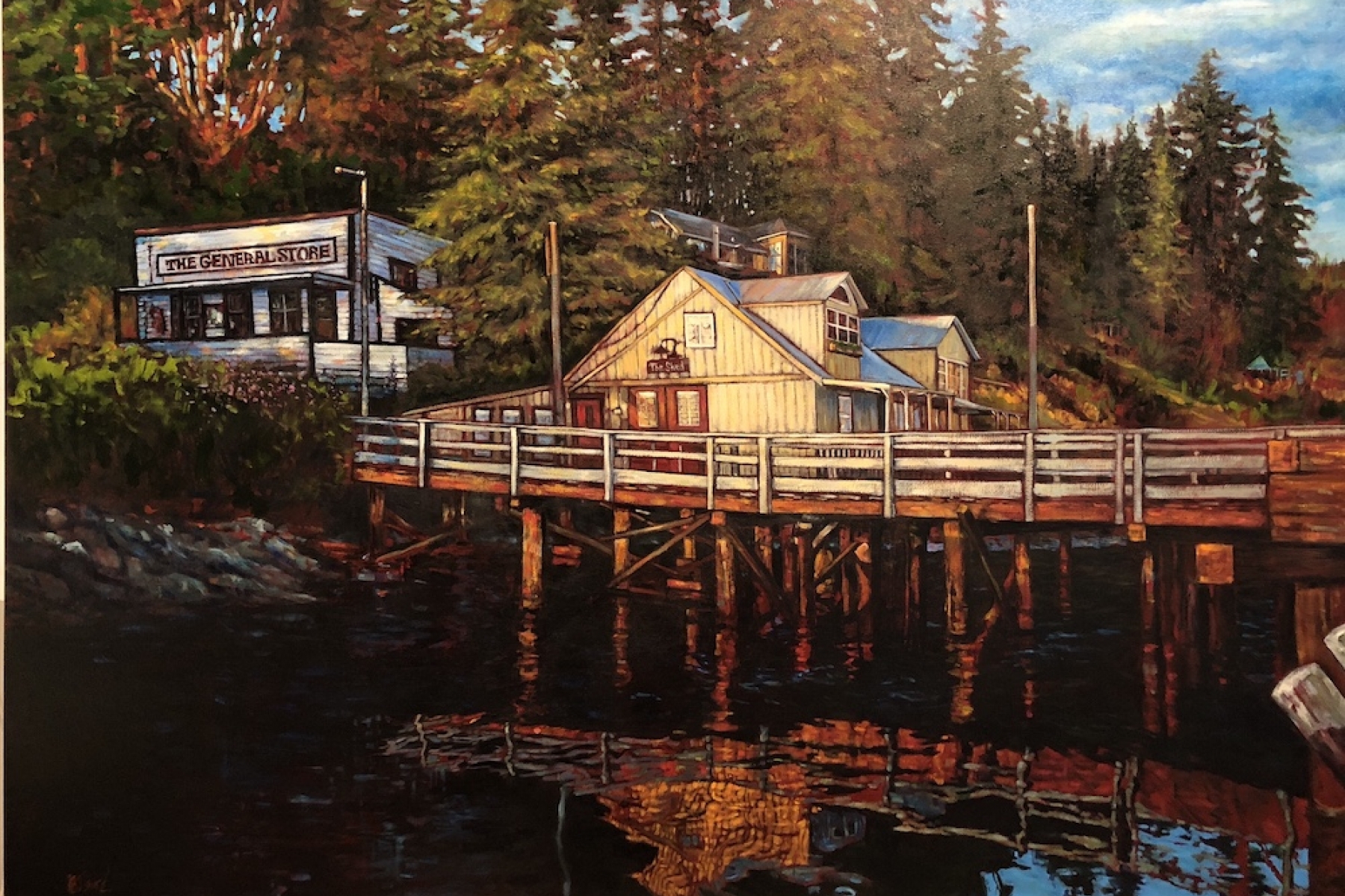 Port Washington, Pender Island, BC | Landscape Paintings | Kim Pollard | Canadian Artist | Pender Island | British Columbia